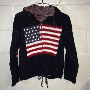 vintage american flag hoodie